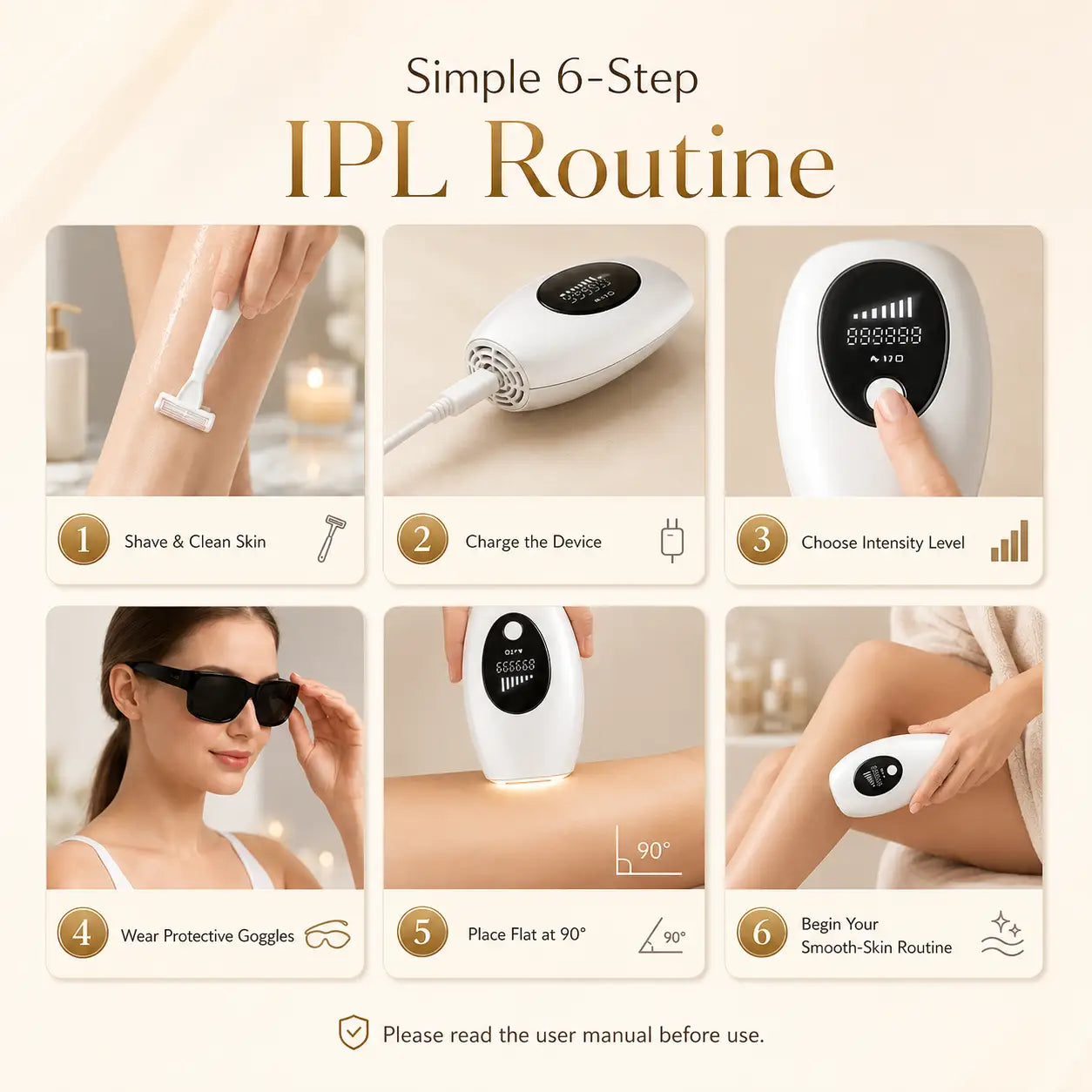 IPL Hair Removal Device - Smooth Skin at Home, Without the Salon Appointments