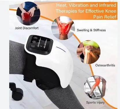 Cordless Smart Knee Massager – Vibration Therapy for Joint Pain Relief