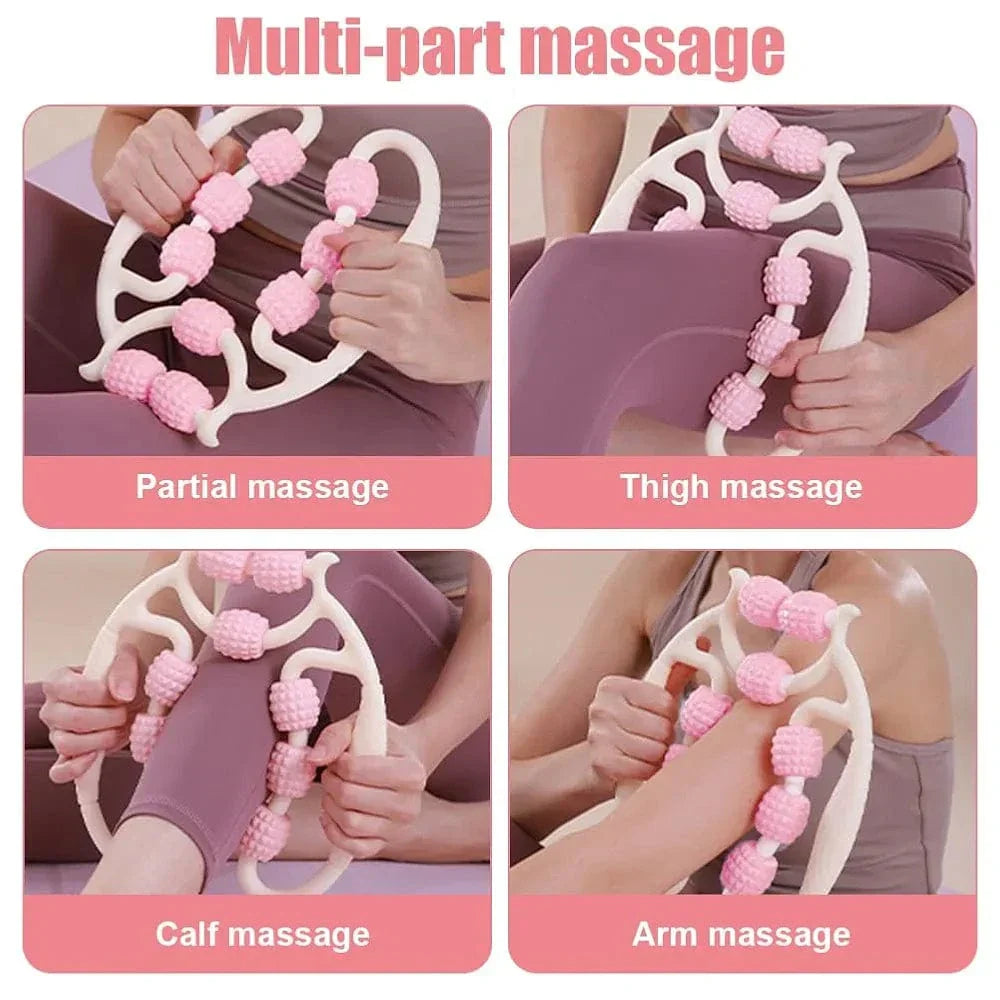 Main Bazaar Trigger Point Roller Massager – Deep Tissue Muscle Relief & Cellulite Reducer
