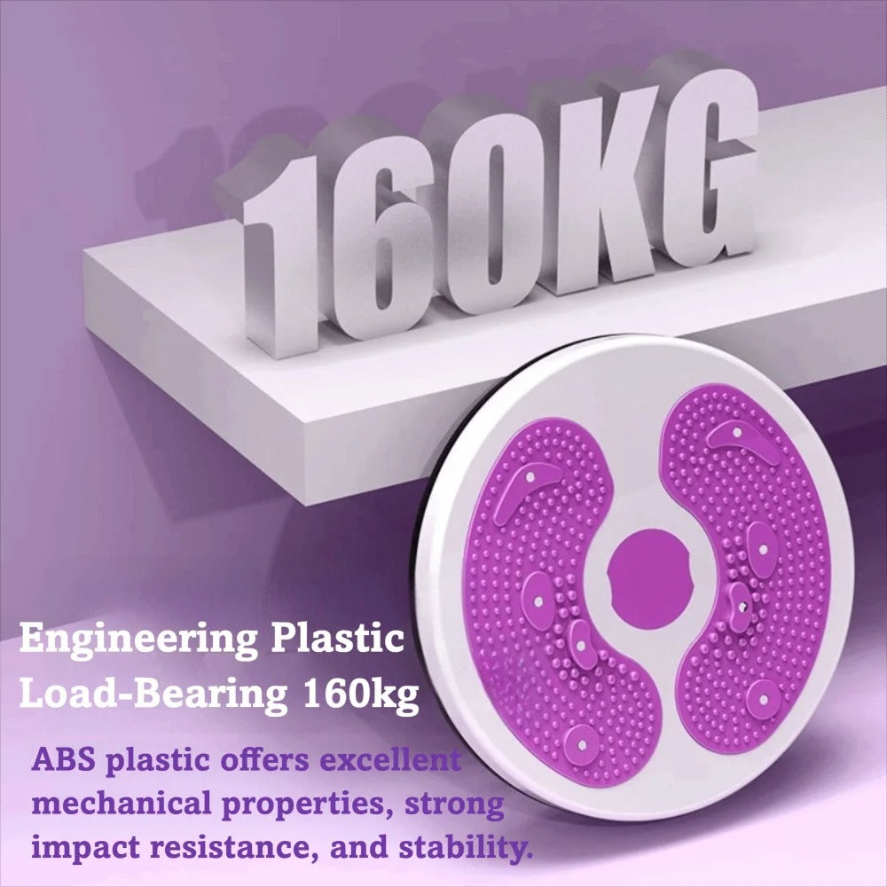 Waist Twisting Turntable with Resistance Handles | Slim Waist & Leg Toning Board