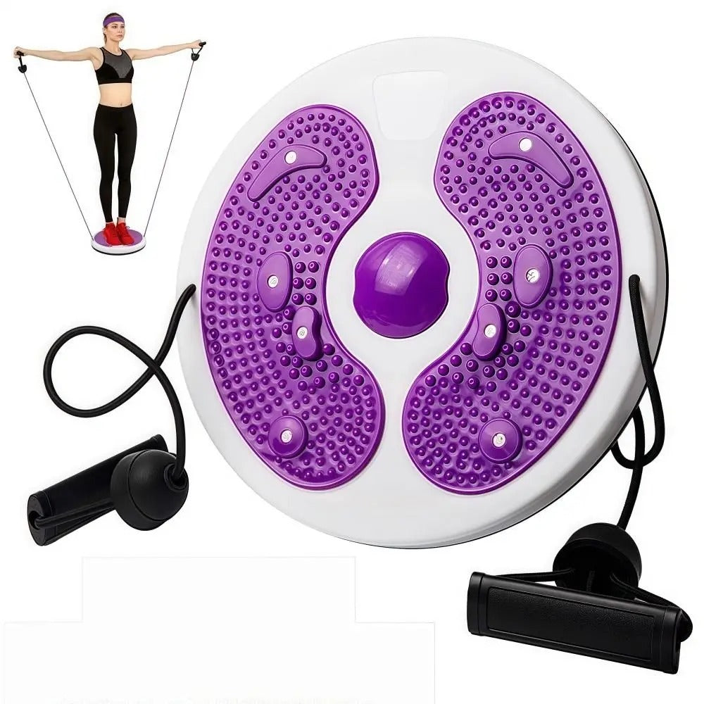 Waist Twisting Turntable with Resistance Handles | Slim Waist & Leg Toning Board