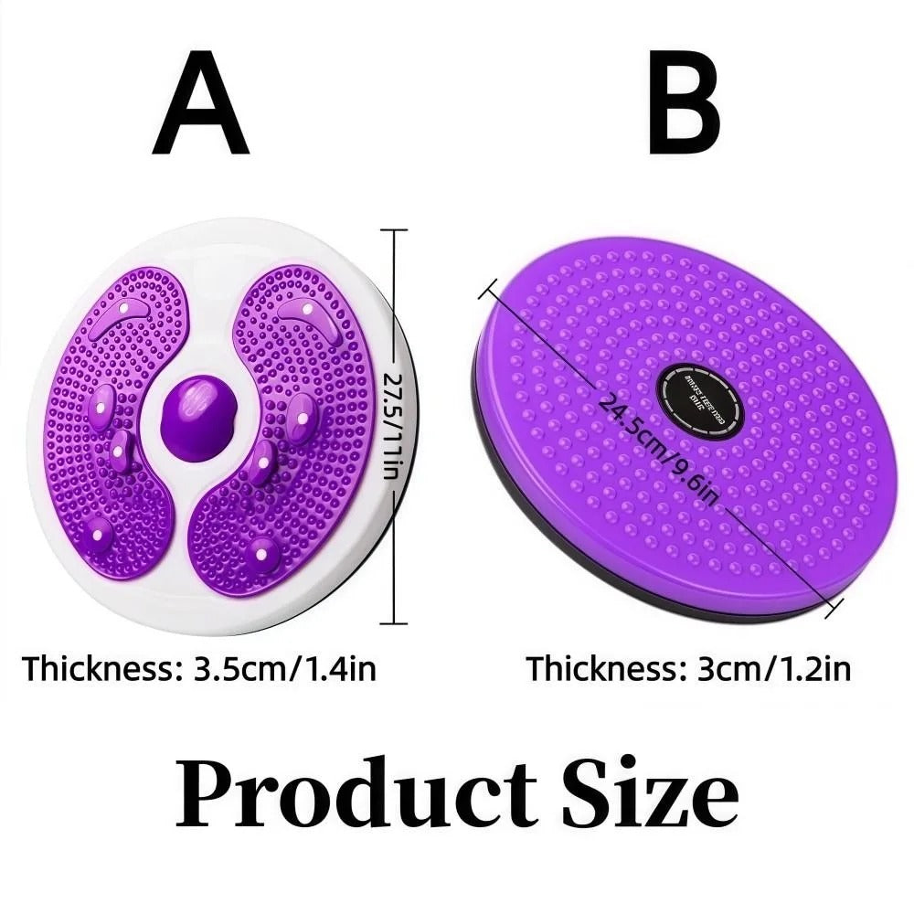 Waist Twisting Turntable with Resistance Handles | Slim Waist & Leg Toning Board